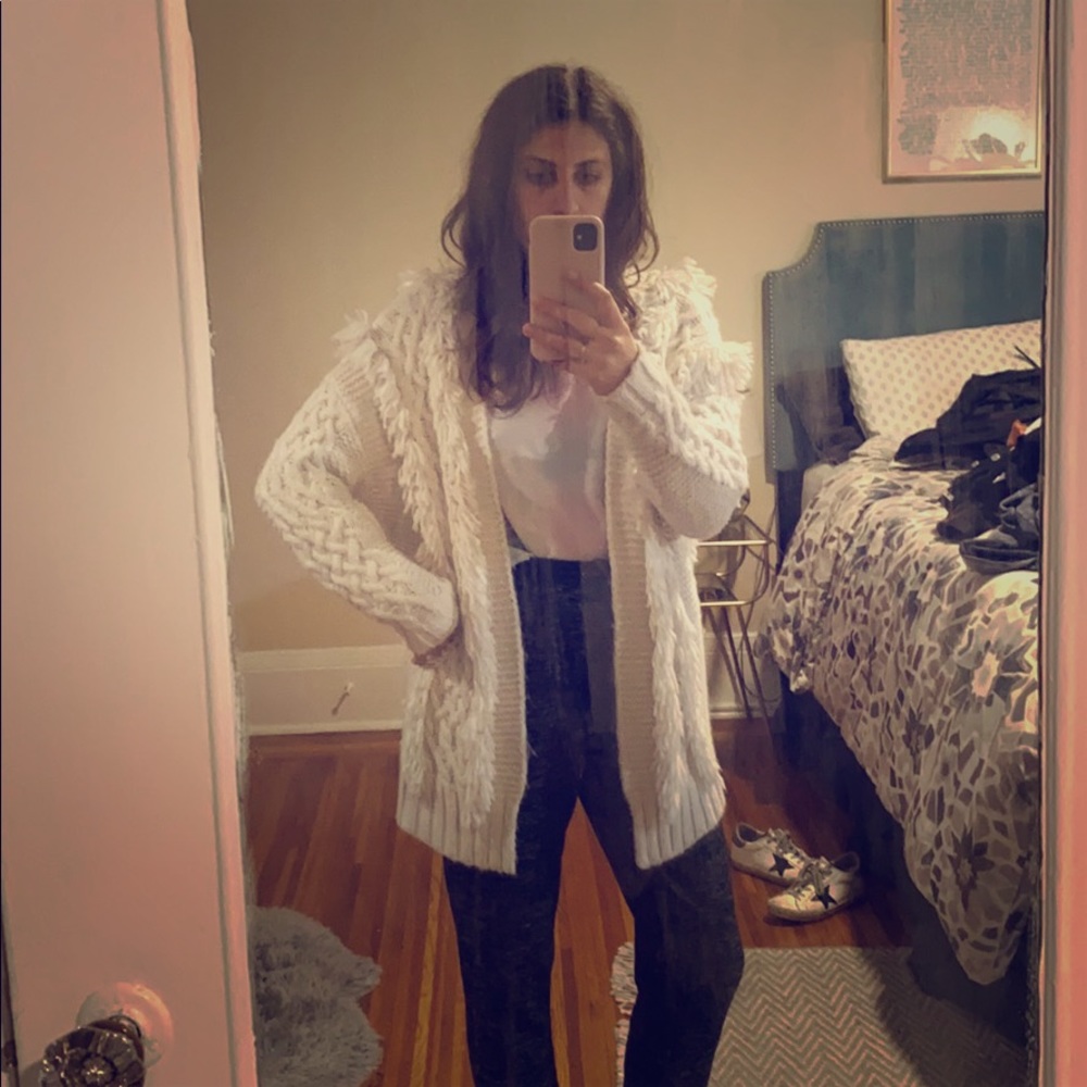Lou + Grey fringe cardigan